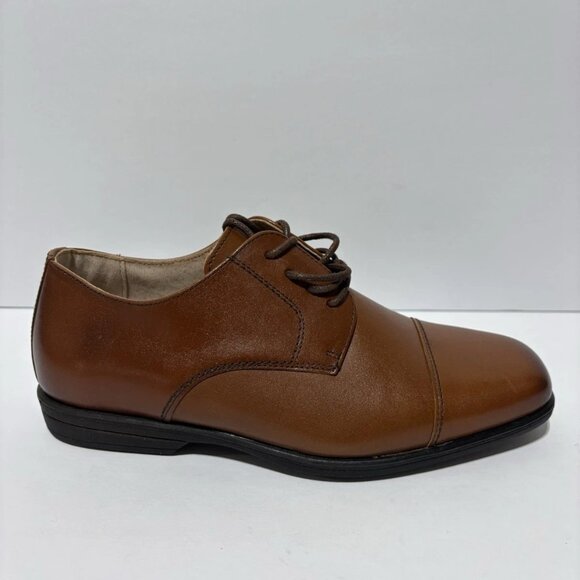 Florsheim Big Kids’ Reveal CP Oxford JR. Cognac, Boys’ Size 3.5 M - Picture 1 of 7